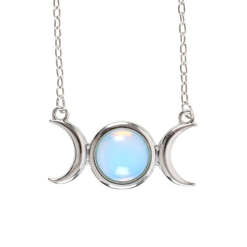 Opalite Triple Moon Necklace Card